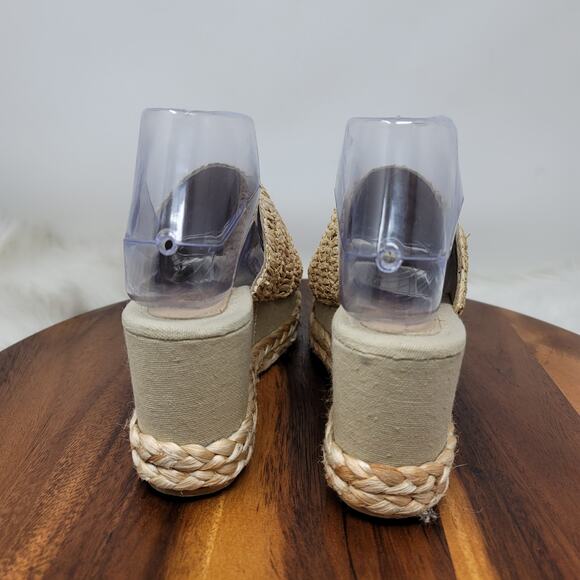 Torgeis Neith Wedge Espadrille 3" Heel Sandals Summer Casual Women's 8 - Picture 4 of 8